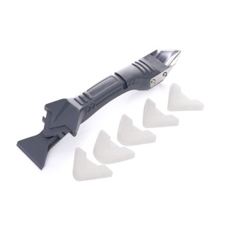 Σπάτουλα - Ξύστρα για Κοπή και Τοποθέτηση Σιλικόνης 3 σε 1 με 5 Άκρ... Σπάτουλα - Ξύστρα για Κοπή και Τοποθέτηση Σιλικόνης 3 σε 1 με 5 Άκρ...