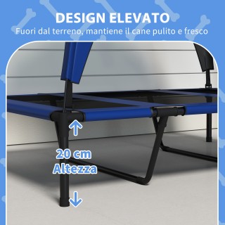 PawHut Large Dog Kennel με Προστατευτική Οροφή, από Ατσάλι και Πολυ...