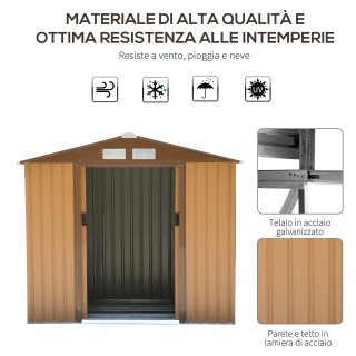 Outsunny Garden Shed Εργαλειοθήκη σε Ατσάλι, Υπόστεγο Κήπου από Ατσ... Outsunny Garden Shed Εργαλειοθήκη σε Ατσάλι, Υπόστεγο Κήπου από Ατσ...