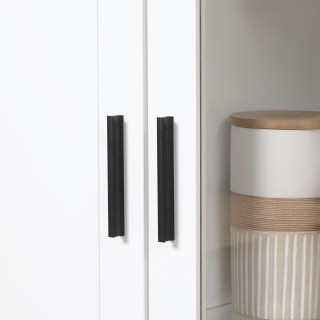 HOMCOM Μοντέρνος Μπουφές με 2 Πόρτες με Ρυθμιζόμενα Ράφια σε Ξύλο κ...