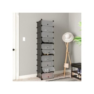 Stand Αποθήκευσης Παπουτσιών 30 x 43 x 173 cm Χρώματος Μαύρο Songmi...