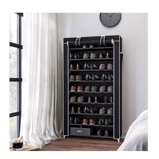 Stand Αποθήκευσης 40 Ζευγαριών Παπουτσιών Χρώματος Μαύρο 88 x 28 x ... Stand Αποθήκευσης 40 Ζευγαριών Παπουτσιών Χρώματος Μαύρο 88 x 28 x ...