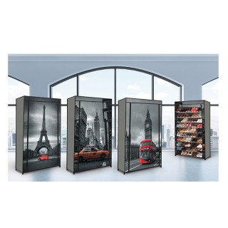 Stand Αποθήκευσης 50 Ζευγαριών Παπουτσιών Paris SPM 30010050