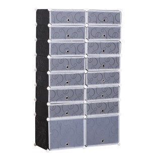 Stand Αποθήκευσης 32 Ζευγαριών Παπουτσιών 95 x 37 x 160 cm HOMCOM 8...