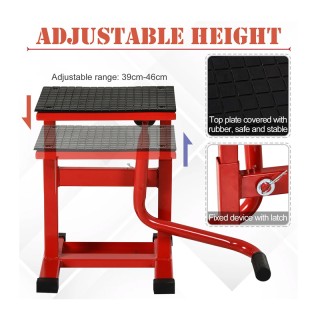 Σταντ Μοτοσικλέτας με Ρυθμιζόμενο Ύψος 48 x 34 x 27,5-39,5 cm DURHA...