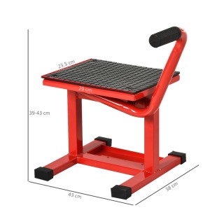 Σταντ Μοτοσικλέτας με Ρυθμιζόμενο Ύψος 48 x 34 x 27,5-39,5 cm DURHA... Σταντ Μοτοσικλέτας με Ρυθμιζόμενο Ύψος 48 x 34 x 27,5-39,5 cm DURHA...