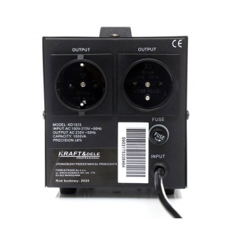 Σταθεροποιητής Τάσης 1000VA 230 V Kraft&Dele KD-1925 Σταθεροποιητής Τάσης 1000VA 230 V Kraft&Dele KD-1925