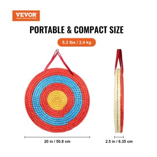 Στόχος Τοξοβολίας από Άχυρο 3 Στρώσεων 50.8 x 6.35 cm VEVOR SGFZK3C...