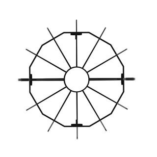 Στρογγυλή Ατσάλινη Σχάρα Τζακιού Χωρίς Σταχτοθήκη 63.8 cm VEVOR LXY... Στρογγυλή Ατσάλινη Σχάρα Τζακιού Χωρίς Σταχτοθήκη 63.8 cm VEVOR LXY...