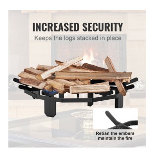 Στρογγυλή Ατσάλινη Σχάρα Τζακιού Χωρίς Σταχτοθήκη 63.8 cm VEVOR LXY... Στρογγυλή Ατσάλινη Σχάρα Τζακιού Χωρίς Σταχτοθήκη 63.8 cm VEVOR LXY...