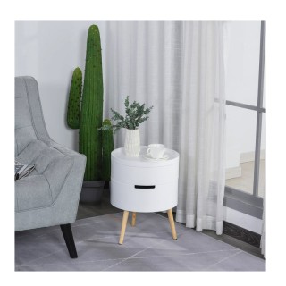 Στρογγυλό Βοηθητικό Ξύλινο Τραπεζάκι Με Περιστρεφόμενο Άνοιγμα και ... Στρογγυλό Βοηθητικό Ξύλινο Τραπεζάκι Με Περιστρεφόμενο Άνοιγμα και ...