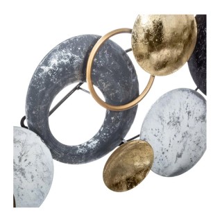 Στρογγυλό Μεταλλικό Διακοσμητικό Τοίχου 93 x 43.5 cm Atmosphera 166946 Στρογγυλό Μεταλλικό Διακοσμητικό Τοίχου 93 x 43.5 cm Atmosphera 166946