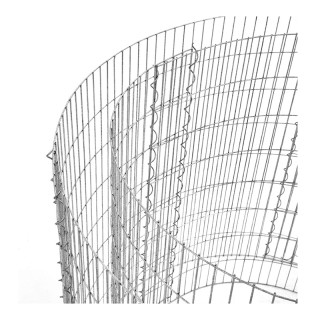 Στρογγυλό Συρματοκιβώτιο - Υπερυψωμένη Γλάστρα από Γαλβανισμένο Ατσ...