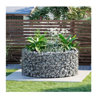 Στρογγυλό Συρματοκιβώτιο - Υπερυψωμένη Γλάστρα από Γαλβανισμένο Ατσ...