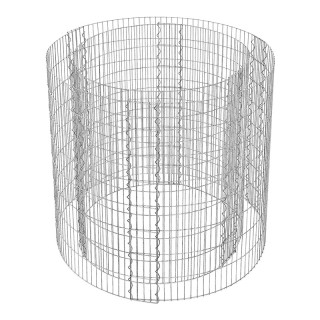 Στρογγυλό Συρματοκιβώτιο Υπερυψωμένη Γλάστρα από Γαλβανισμένο Ατσάλ... Στρογγυλό Συρματοκιβώτιο Υπερυψωμένη Γλάστρα από Γαλβανισμένο Ατσάλ...