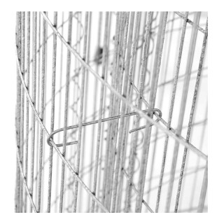 Στρογγυλό Συρματοκιβώτιο Υπερυψωμένη Γλάστρα από Γαλβανισμένο Ατσάλ...