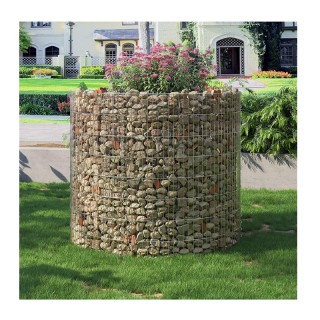 Στρογγυλό Συρματοκιβώτιο Υπερυψωμένη Γλάστρα από Γαλβανισμένο Ατσάλ... Στρογγυλό Συρματοκιβώτιο Υπερυψωμένη Γλάστρα από Γαλβανισμένο Ατσάλ...