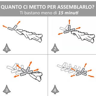 Μίνι Χριστουγεννιάτικο Δέντρο 55 cm HOMCOM 830-286 Μίνι Χριστουγεννιάτικο Δέντρο 55 cm HOMCOM 830-286