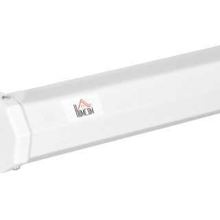 HOMCOM 120 Οθόνη προβολέα 4:3 σε σχήμα διχτυωτό ύφασμα, πλαστικό κα...