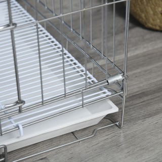 Πτυσσόμενο Μεταλλικό Κλουβί Μεταφοράς για Κατοικίδια 61 x 43 x 50 c... Πτυσσόμενο Μεταλλικό Κλουβί Μεταφοράς για Κατοικίδια 61 x 43 x 50 c...