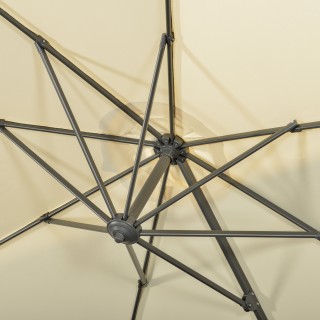 Ομπρέλα Outsunny Garden Offset με ρυθμιζόμενη γωνία και περιστροφή ...