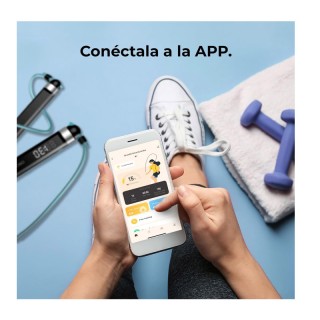 Σχοινάκι Γυμναστικής με Μετρητή και Ρυθμιζόμενο Μήκος 3 m Cecotec D...