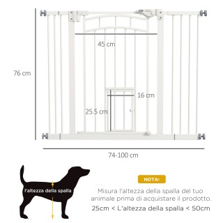 PawHut Dog Gate για Μικρά και Μεσαία Μεγέθη με Αυτόματο Κλείσιμο, σ... PawHut Dog Gate για Μικρά και Μεσαία Μεγέθη με Αυτόματο Κλείσιμο, σ...