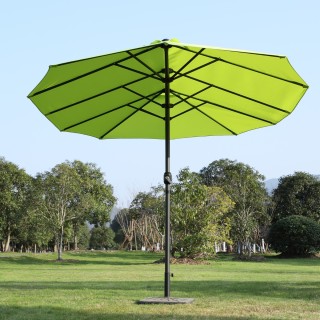 Ομπρέλα κήπου Outsunny με άνοιγμα μανιβέλας, ατσάλι και πολυεστέρας...