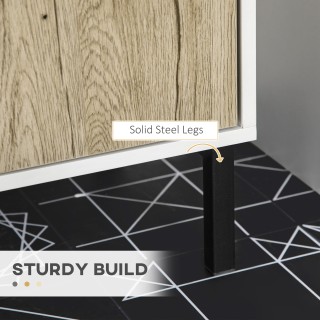 kleankin Ντουλάπι Μπάνιου Κάτω από Νεροχύτη με 2 Πόρτες με Εσωτερικ...