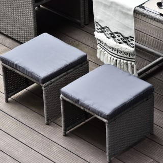 Outsunny Σετ Έπιπλα κήπου εξωτερικού χώρου 9 τεμαχίων Τραπέζι με 4 ...