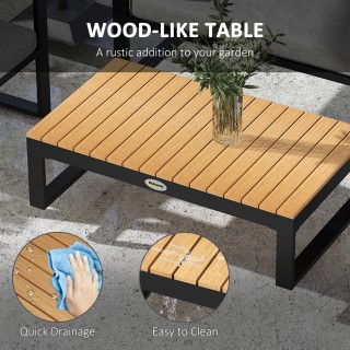 Outsunny Garden Lounge με καναπέ εξωτερικού χώρου, 2 πολυθρόνες και... Outsunny Garden Lounge με καναπέ εξωτερικού χώρου, 2 πολυθρόνες και...