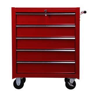 HomCom Trolley Toolbox for workshop, κόκκινο, 67,5x33x77cm E2-0004