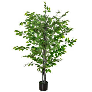 HOMCOM Τεχνητό Φυτό Ficus Ύψος 135cm με Γλάστρα για εσωτερικούς και...