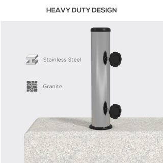 Βάση ομπρέλας κήπου Outsunny 25kg για πόλους Ø32mm, Ø38mm και Ø48mm... Βάση ομπρέλας κήπου Outsunny 25kg για πόλους Ø32mm, Ø38mm και Ø48mm...