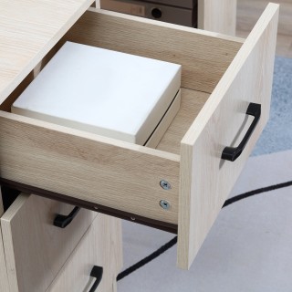 HOMCOM Μοντέρνο Γραφείο Η/Υ για Υπνοδωμάτιο με 3 Συρτάρια και 3 Ξύλ... HOMCOM Μοντέρνο Γραφείο Η/Υ για Υπνοδωμάτιο με 3 Συρτάρια και 3 Ξύλ...