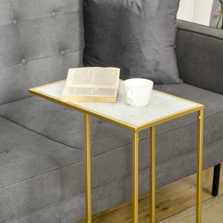 Τραπεζάκι σαλονιού Outsunny με μαρμάρινο εφέ και μεταλλική βάση, 48... Τραπεζάκι σαλονιού Outsunny με μαρμάρινο εφέ και μεταλλική βάση, 48...