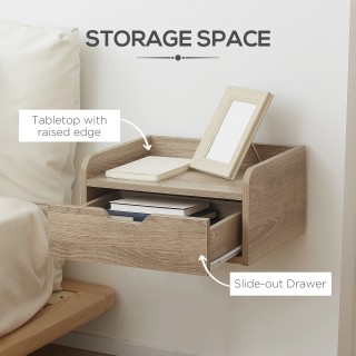 Σετ Κρεμαστά Ξύλινα Κομοδίνα 40 x 30 x 19.5 cm 2 τμχ Χρώματος Καφέ ... Σετ Κρεμαστά Ξύλινα Κομοδίνα 40 x 30 x 19.5 cm 2 τμχ Χρώματος Καφέ ...