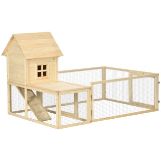PawHut Indoor Spruce Hutch με αφαιρούμενο δίσκο, 3 πόρτες και εξωτε... PawHut Indoor Spruce Hutch με αφαιρούμενο δίσκο, 3 πόρτες και εξωτε...
