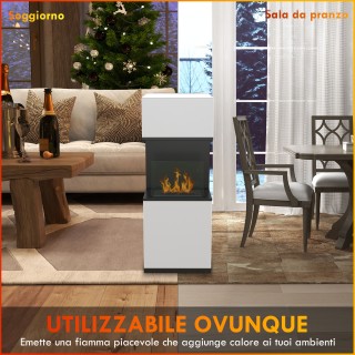 Επιδαπέδιο τζάκι βιοαιθανόλης HOMCOM με καυστήρα 1,2L και γυάλινο π... Επιδαπέδιο τζάκι βιοαιθανόλης HOMCOM με καυστήρα 1,2L και γυάλινο π...