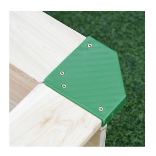 Ξύλινη Τετράγωνη Αμμοδόχος με Οροφή Σκίασης 120 x 120 x 120 cm Outs... Ξύλινη Τετράγωνη Αμμοδόχος με Οροφή Σκίασης 120 x 120 x 120 cm Outs...