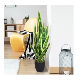Τεχνητό Φυτό Sansevieria 90 cm Costway HW63230
