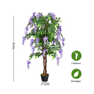 Τεχνητό Φυτό Wisteria 150 cm Costway HW59512