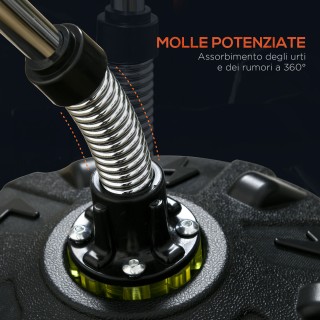 SPORTNOW Δωρεάν όρθια τσάντα μποξ δαπέδου με ρυθμιζόμενο στόχο, γεμ...