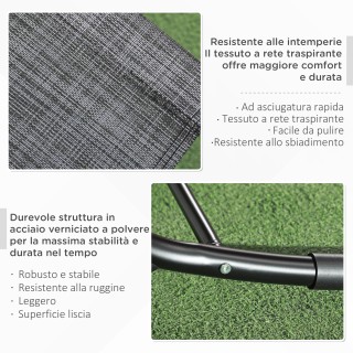 Outsunny Αδιάβροχη ξαπλώστρα εξωτερικού χώρου μηδενικής βαρύτητας μ... Outsunny Αδιάβροχη ξαπλώστρα εξωτερικού χώρου μηδενικής βαρύτητας μ...