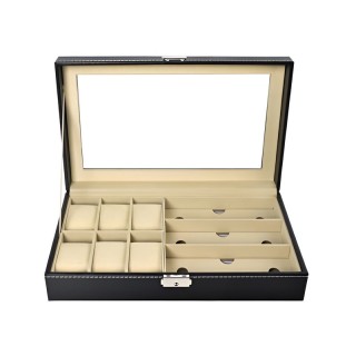 Θήκη Ρολογιών και Γυαλιών Ηλίου 9 Θέσεων 33.5 x 20.5 x 8 cm SPM 8497IT Θήκη Ρολογιών και Γυαλιών Ηλίου 9 Θέσεων 33.5 x 20.5 x 8 cm SPM 8497IT