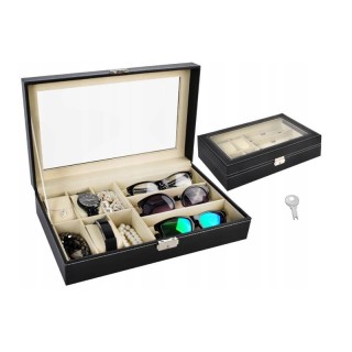 Θήκη Ρολογιών και Γυαλιών Ηλίου 9 Θέσεων 33.5 x 20.5 x 8 cm SPM 8497IT Θήκη Ρολογιών και Γυαλιών Ηλίου 9 Θέσεων 33.5 x 20.5 x 8 cm SPM 8497IT