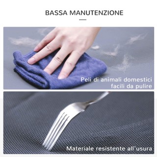 PawHut Πτυσσόμενο κρεβάτι σκύλου από ατσάλι και ύφασμα Oxford για ε...