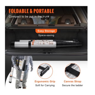 Τηλεσκοπική Σκάλα Αλουμινίου 3.2 m VEVOR 840281562329