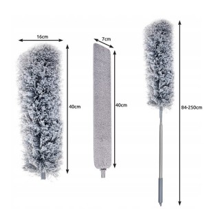 Τηλεσκοπικό Φτερό Ξεσκονίσματος με Μικροΐνες 2 σε 1 250 cm Ruhhy 18917