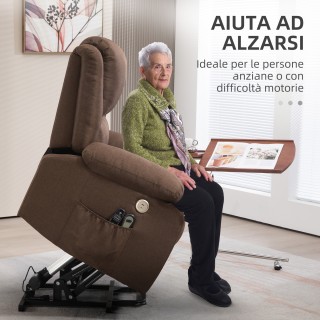 HOMCOM Ανακλινόμενη καρέκλα ανυψωτικού με υποπόδιο, σε ύφασμα λινό ... HOMCOM Ανακλινόμενη καρέκλα ανυψωτικού με υποπόδιο, σε ύφασμα λινό ...